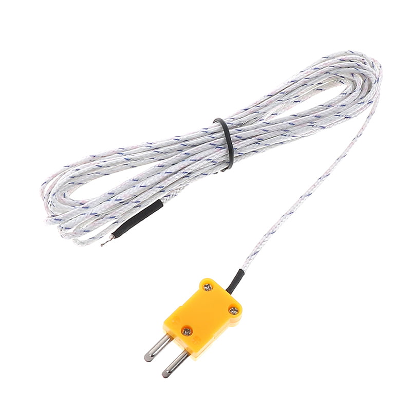 1PC 5m K type temperature sensor thermocouple probe cable wire SL 