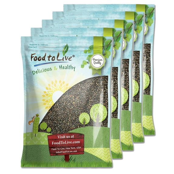 French Green Lentils, 50 Pounds — Sproutable, Kosher, Raw, Vegan — by Food to Live