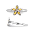 thumbnail image 4 of Citrine Flower Bague 1/3 carat (CTW) en argent sterling, 4 of 5