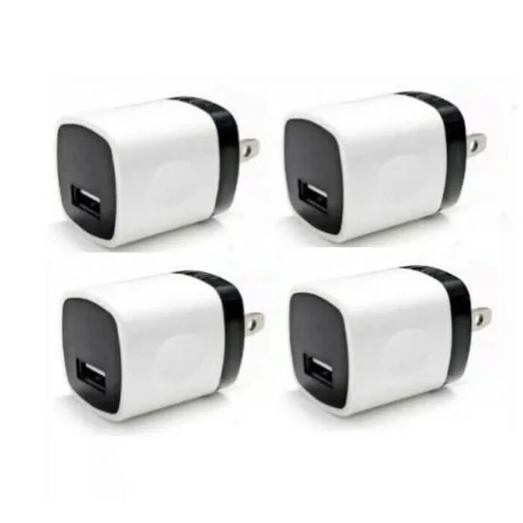 4 Pack Universal 5V 1A Us Plug Usb Ac Wall Charger Power Adapter For Smart Phone