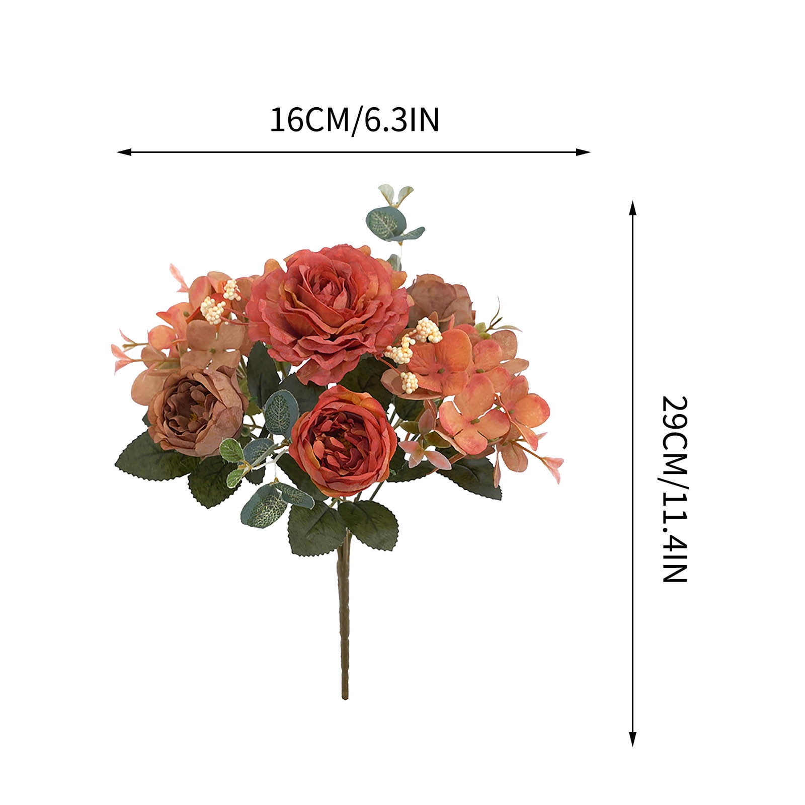 Danhjin Fake Flowers, Artificial Flowers for Outdoors Indoors Decoration Weather Proof Faux Flowers, for Garden Porch Patio Graveside Home Decor, Flowers for Decoration