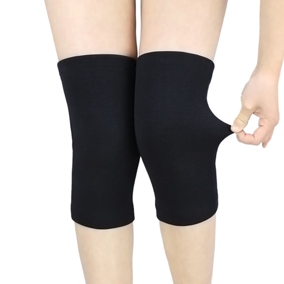 WHAMVOX Sports Knee Pads Cap for Women Pain Elder Non-slip Woman Black Nylon Spandex