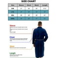 thumbnail image 6 of Mens Comfy Warm Fleece Flannel Robe V Neck Long Sleeve Plush Shawl Kimono Bathing Bathrobe, 6 of 6