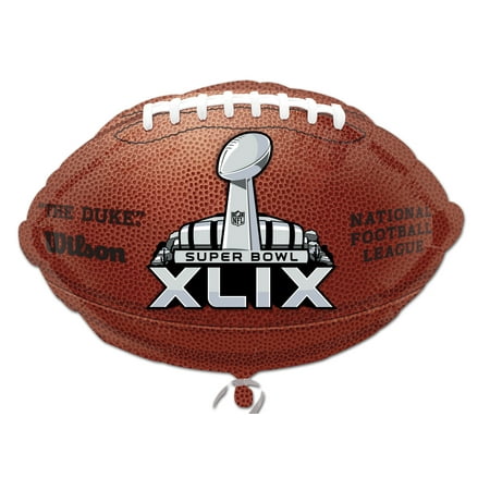 Super Bowl 49 AR 2015 NFL 21" Anagram Football Shape Foil Balloon - Each