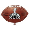 Pack of 10 Anagram Super Bowl LV 55 Football Shape 21" Foil Balloons, Brown