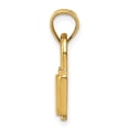 thumbnail image 2 of 14K Yellow Gold Lock with Key Hole Charm Pendant, 2 of 4