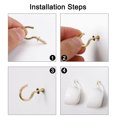 thumbnail image 6 of 30pcs Cup Ceiling Hooks 7/8 Inch Brass Plating Screw-in Ceiling Wall Thread Hooks Great for Indoor Outdoor Plants, 6 of 7