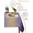 thumbnail image 2 of Purple Ombre Table Cloth, Waterproof Tablecloth for Square Tables, Modern Yellow Gradient Farmhouse Art Reusable Washable Fabric Table Cover for Restaurant Kitchen Dining Tables 54"x54", 2 of 9