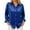 Blue, variant on Satin Solid Shirt for Women Everyday Blend with Classic Collar in Autumn Winter Themed White S