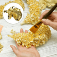thumbnail image 3 of 200 PCS Gold Sheets Gold Foil for Art Gilding Flakes Multipurpose Gold Leaves Flakes Gold Flakes 8.5 X 8, 3 of 6