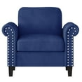 thumbnail image 4 of New Classic Furniture Alani Contemporary Fabric & Wood Accent Chair in Blue, 4 of 4