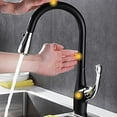 Kitchen Sink Faucet for Bar Farmhouse Commercial, Brass Pull Out Smart