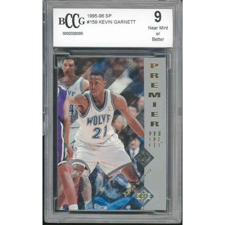 1995-96 sp #159 KEVIN GARNETT minnesota timberwolves rookie card BGS BCCG