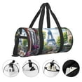 thumbnail image 3 of Defioc Parisian Cafe With Eiffel for Travel Duffle Bag,Weekender Bag Carry On Tote Bags Hospital Bag Large Capacity Sport Gym Bag for Men Women Fit for Trave, Gym,Weekend, 3 of 6