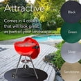 thumbnail image 5 of RESILIA - Round Under Grill Mat - Green Diamond Plate, Large 36-inch Diameter, for Outdoor Use, 5 of 5