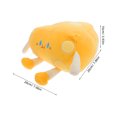 thumbnail image 4 of Acogedora almohada de queso, cojín de queso de peluche, linda almohada con forma de comida para sala de estar, sofá, decoración, encantador muñeco de peluche de juguete, 4 of 5