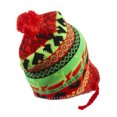thumbnail image 3 of Top Headwear Peruvian Chullo Hat - Llama - Orange, 3 of 3