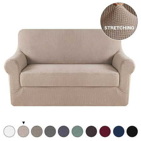 Form Fit Stretch Stylish Furniture Sofa Slipcovers Stay In Place Featuring Lightweight Twill Spandex Fabric No Strapless Slipcover Loveseat Khaki Form Fit Stretch Stylish Furniture Sofa Slipcovers Stay In Place Featuring Lightweight Twill Spandex Fabric No Strapless Slipcover Loveseat Khaki