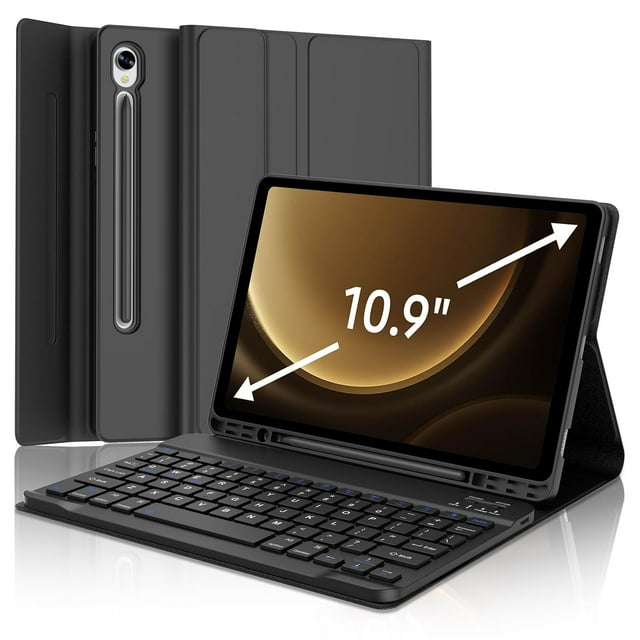 Funda de teclado SENGBIRCH para Samsung Galaxy Tab S10 FE/S9 FE