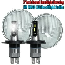 HMCYCI Pair 7" Inch Round LED Headlights High Low Beam for 1967-1981 Chevy Camaro