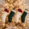 thumbnail image 6 of Dalxymotic Christmas Stocking, Cable Knit Xmas Stocking With Thick Cuff, Classic Large Hanging Christmas Sock, Christmas Decorations Indoor Outdoor for Tree, Fireplace, Mantel, Wall, 6 of 6