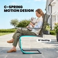 thumbnail image 4 of Outsunny Patio Chairs Set of 2, C Spring Motion Outdoor Dining Chairs, 4 of 10