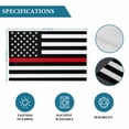 thumbnail image 6 of Red American Flag Placemats Set of 4, Black White Striped US Flag Stars Placemats for Dining Table, Place Mats for Kitchen Tabletop, Waterproof Wipeable Dining Table Mats Set, 6 of 9