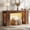 Cracked Oak, variant on Homieasy 63'' Farmhouse Console Table with Charging Station and LED Lights for Hallway, Entryway, Living Room, White & Walnut