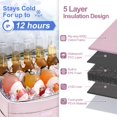 thumbnail image 2 of Bolsa Térmica Stillithou Aislada 20L Impermeable para 45 Latas Morada, 2 of 7