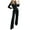 Black, variant on Lilgiuy Jumpsuits For Women Sleeveless Pocket Solid Color Loose Straight Pants Fashion Romper Pants Wine 4(S) Fall Clothes for 2022 Spring Winter