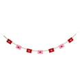 thumbnail image 1 of Décorations Rétro de la Saint-Valentin Enveloppes avec Perles en Bois Couronnes Florales Rouges et pour la Saint-Valentin à la Ferme Adaptées pour Décorations de Mariage et d'Anniversaire, 1 of 8