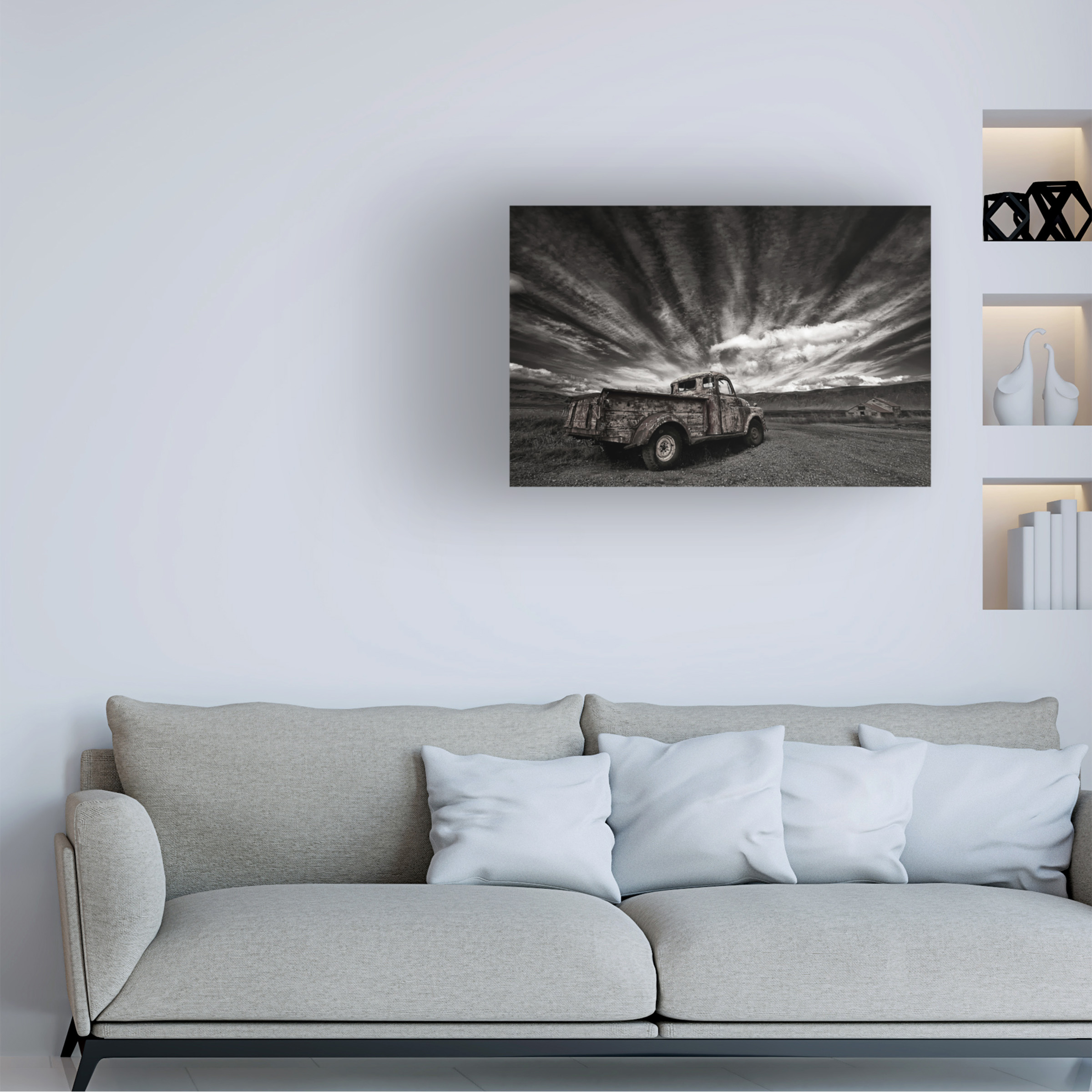 Borsteinn H Ingibergsson 'Old Truck' Canvas Art