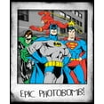 thumbnail image 2 of The Justice League Epic Photobomb Youth Black Graphic Tee-Large, 2 of 4