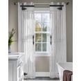 thumbnail image 4 of Farmhouse Wood Grain Sheer Curtains 84 Inch Length 2 Panels Set for Living Room/Bedroom, Vintage Country Barn Gate Grey Kitchen Curtains Grommet Semi-Sheer Curtains Drapes Window Treatments 42"x84"x2, 4 of 7