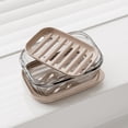 thumbnail image 7 of Flip Top Drainage Travel Soap Case - Leakproof Transparent Bar Soap Container with Lid, Portable Soap Dish for Bathroom Shower Gym Camping, Durable for Travel & Daily Use Soap Storage, 4*3*2in, Clear, 7 of 7