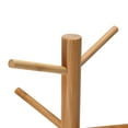 thumbnail image 1 of Bamboo Mug Rack Tree Storage Rack 6 Hooks Removable Tea Cup Holder Organizer, Holds 6 Mugs, Made of  Bamboo with Elegant Design, 1 of 8