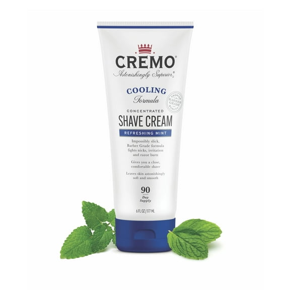 Cremo Cooling Shave Cream, Mint, 6 oz