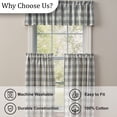 thumbnail image 5 of Park Designs Grey Buffalo Check Unlined Valance 14x72, 5 of 6