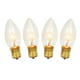 Pack de 4 Ampoules de Remplacement Transparentes Scintillantes C9 Christmas – image 1 sur 1
