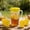 Yellow, variant on Transparent Cold Brew Coffee Pot, Large Capacity Beverage Dispenser with 5 Cups, Plastic Fruit Tea Jug, Home Kitchen Drinkware, Iced Coffee Lemonade Water Container, Dishwasher Safe
