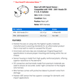 thumbnail image 2 of Rear Left ABS Speed Sensor - Compatible with 1998 - 2001 Honda CR-V 2.0L 4-Cylinder 1999 2000, 2 of 2
