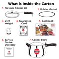thumbnail image 4 of Hawkins M45 Contura Pressure Cooker, 6-1/2-Litre New Shape, Silver, 4 of 7