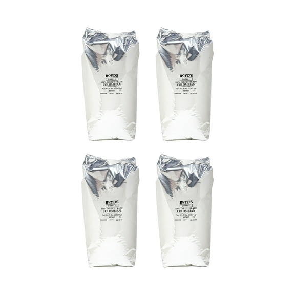 Boyd's Direct Trade 100% Colombian Whole Bean Coffee, Light Roast, 4/5lb Bags – Smooth, Bright, & Sweet Acidity