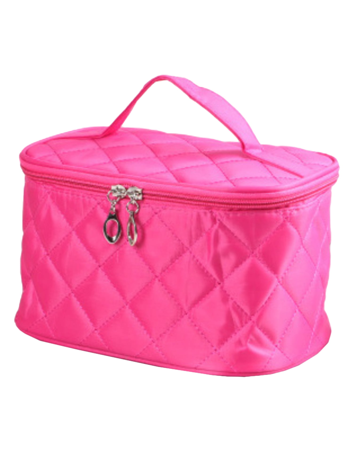 Women's Travel Makeup Plain Portable Cosmetic Handbag Nylon Pouch ...