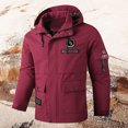 thumbnail image 2 of Men's Lightweight Outdoor Casual Jacket Breathable Textured Coat with Pockets for Spring Autumn Sports, 2 of 2