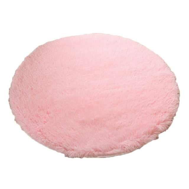 Tapis Rond Doux et Shaggy pour Salon, Tapis de Chaise, Tapis de Chambre