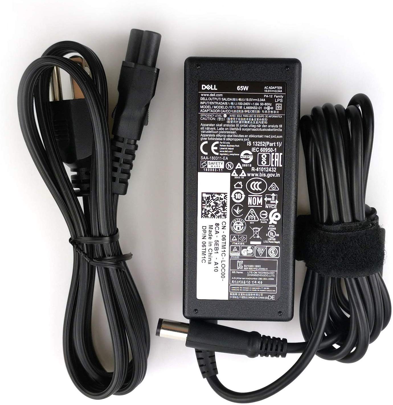 Dell Laptop Charger 65w Watt 7 4mm Tip Ac Power Adapter Power Supply Include Power Cord Computer Replacement Ac For Inspiron N5110 3521 3537 Latitude 3300 3380 3480 E5430 Wyse 5070 06tm1c 19 5v 3 34a Walmart Com Walmart Com