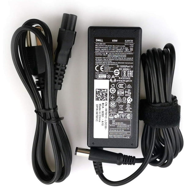 Dell Laptop Charger 65w Watt 7 4mm Tip Ac Power Adapter Power Supply Include Power Cord Computer Replacement Ac For Inspiron N5110 3521 3537 Latitude 3300 3380 3480 E5430 Wyse 5070 06tm1c 19 5v 3 34a Walmart Com Walmart Com