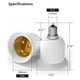 thumbnail image 5 of Paquete de 25 Adaptadores E12 A E26, Portalámparas E12 A Base Media, Convertidor E26 E27, Adaptador de Portalámparas, Portalámparas para Candelabros, 5 of 9