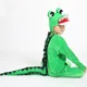thumbnail image 3 of Pijama de cocodrilo de peluche para niños y adultos, unisex, color verde, para disfraz de Halloween, 3 of 5